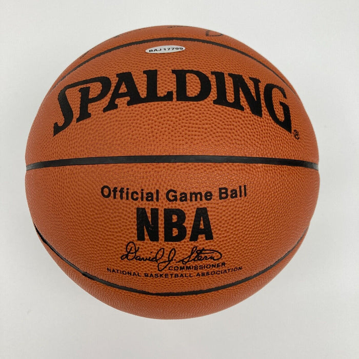 LeBron James Signed Spalding Official Game Basketball UDA Upper Deck & JSA COA