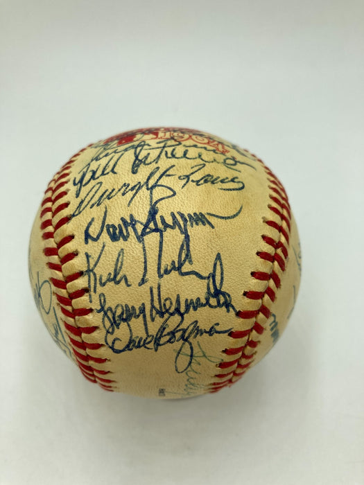Beautiful 1984 Detroit Tigers World Series Champs Team Signed W.S. Baseball JSA