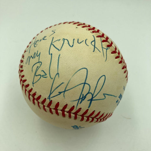 James Brown "How's My Knuckleball" Signed Baseball JSA COA Godfather of Soul