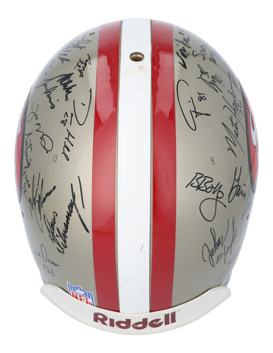 1992 San Francisco 49ers Team Signed Full Size Game Model Helmet Beckett COA