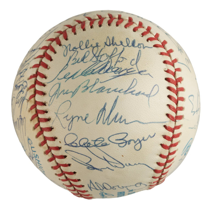 1961 New York Yankees World Series Champs Team Signed Baseball Mickey Mantle JSA