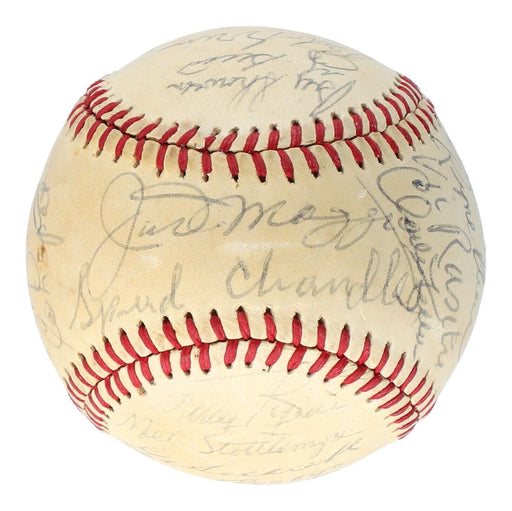 Joe Dimaggio Roger Maris New York Yankees Legends Signed Baseball JSA COA