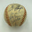 Joe Dimaggio Willie Mays 1970's Hall Of Fame Induction Multi Signed Baseball JSA