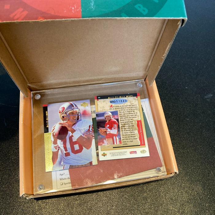 Joe Montana Signed 1995 Upper Deck Football Card UDA COA