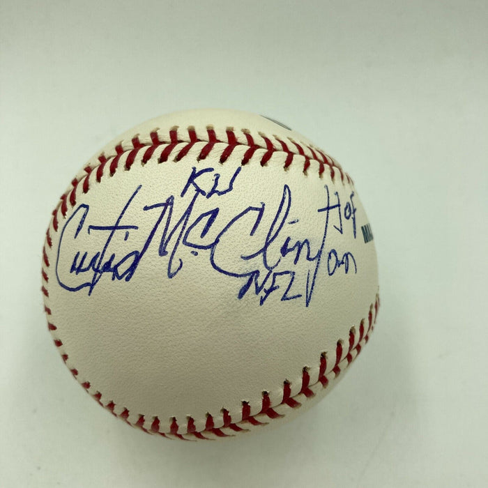 Curtis McClinton NFL HOF Signed Official Major League Baseball JSA COA