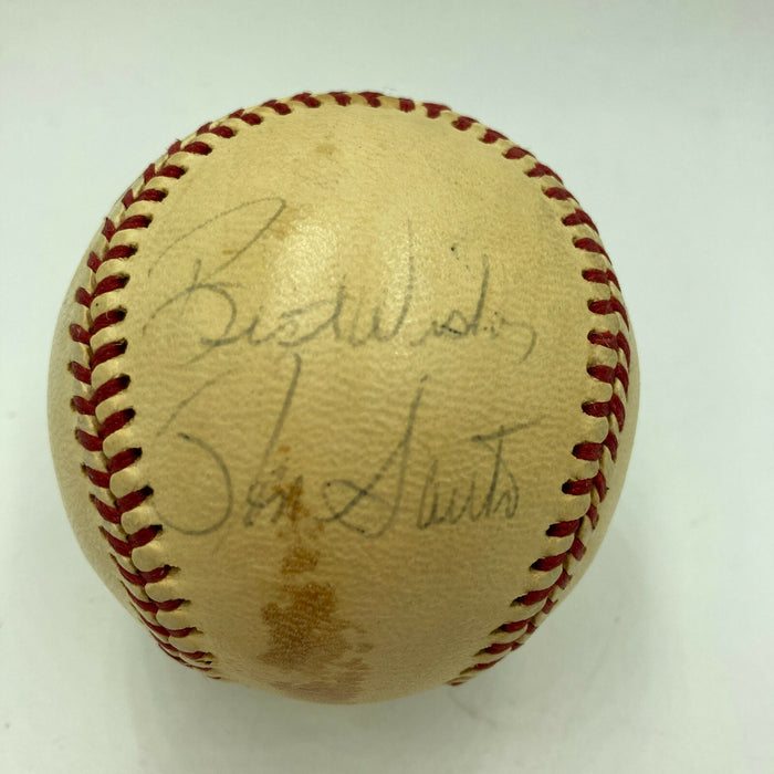 Ron Santo Rookie Era Signed 1960's American League Cronin Baseball JSA COA