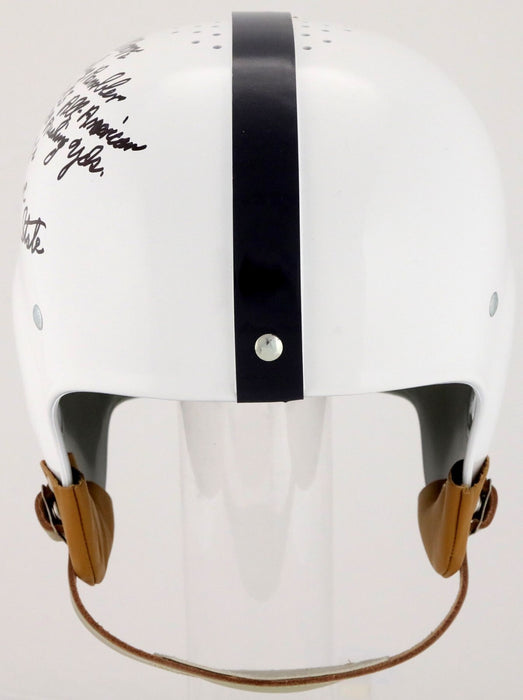 Lenny Moore Signed Heavily Inscribed STATS Penn State Full Size Helmet PSA DNA
