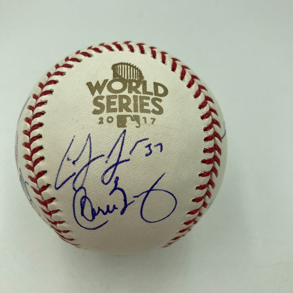 2017 Cleveland Indians Team Signed Official World Series Baseball JSA COA