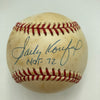 Sandy Koufax Hall Of Fame 1972 Signed National League Baseball JSA COA
