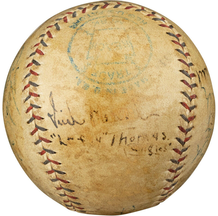 1923 New York Yankees First World Series Team Signed Baseball Babe Ruth Beckett