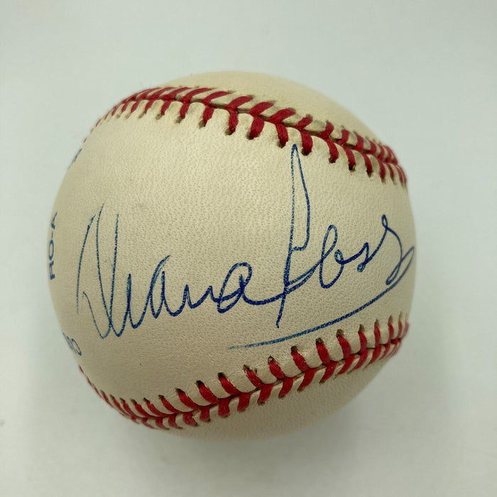 Diana Ross Single Signed Official American League Baseball JSA COA RARE