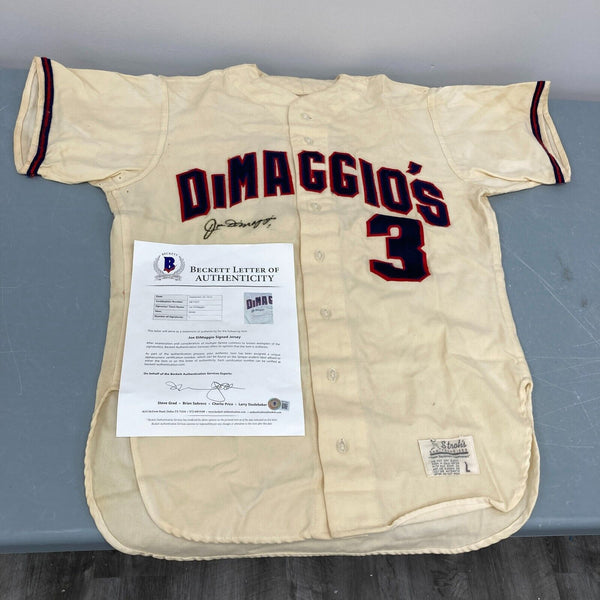 Joe Dimaggio Signed Autographed 1950's Baseball Jersey With Beckett COA