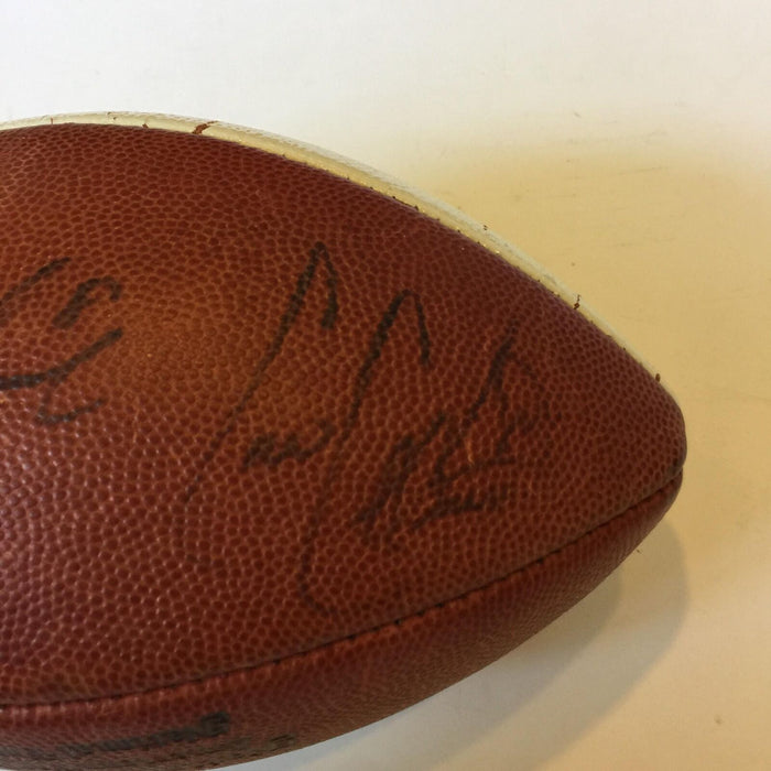 Troy Aikman Joe Buck Pam Oliver Collinsworth Fox Signed Game Used Football JSA