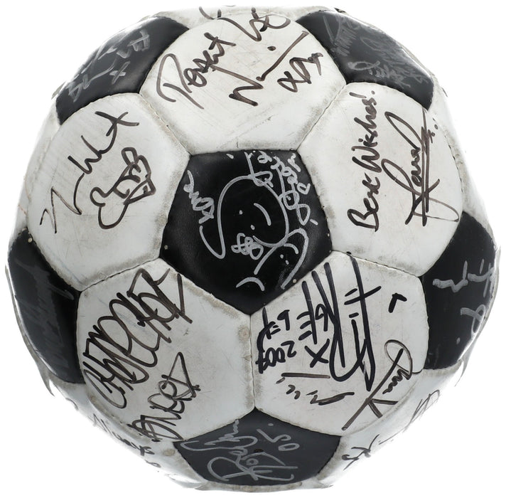 Donald Trump & Kanye West Celebrity Multi Signed Soccer Ball 30+ Sigs JSA COA