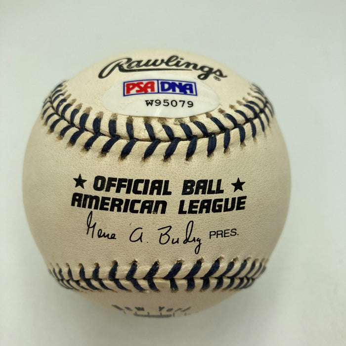 Bob Feller HOF 1969 Signed Official American League Baseball PSA DNA COA