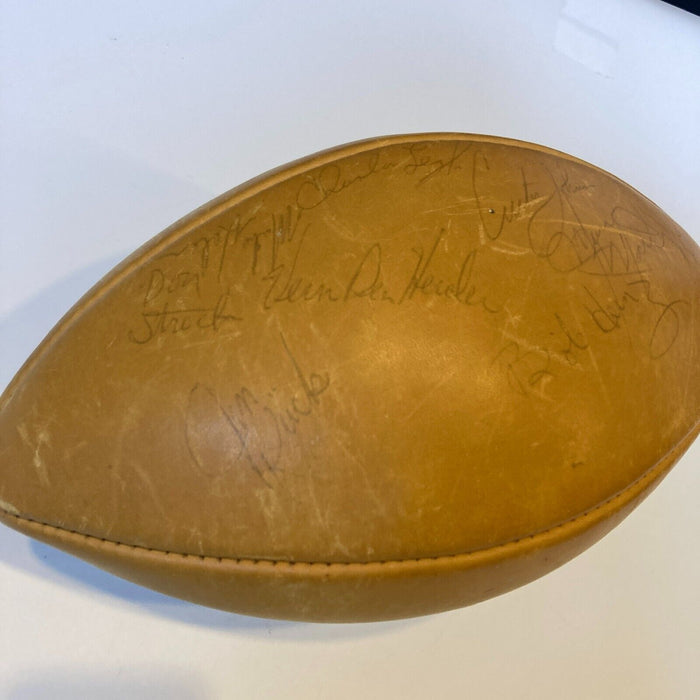 1973 Miami Dolphins Team Signed Vintage Rawlings Football 40+ Sigs JSA COA