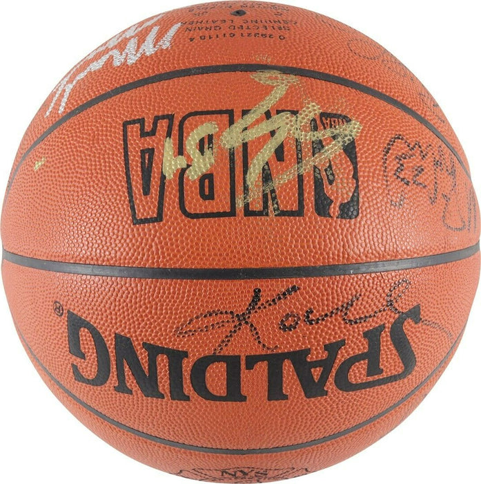 Kobe Bryant  2001  Los Angeles Lakers NBA Champs Team Signed 9/11 Basketball JSA