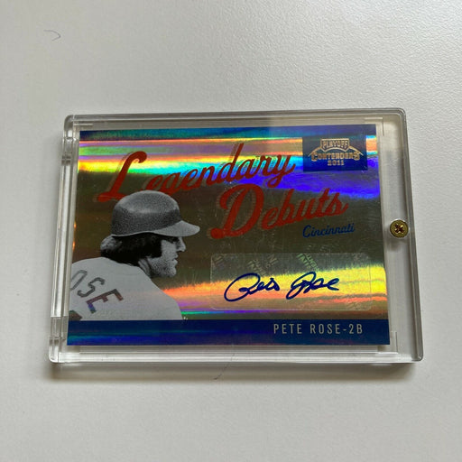 2011 Playoff Contenders Pete Rose #2/20 Signed Autographed Baseball Card Auto