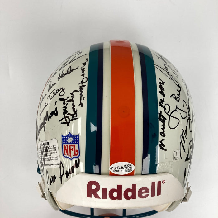 1972 Miami Dolphins Super Bowl Champs Team Signed Full Size Helmet JSA COA