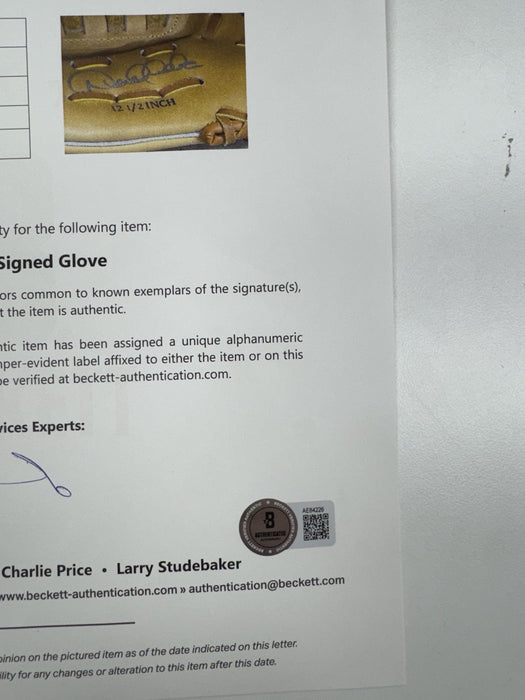 Derek Jeter Signed Rawlings RBG 2 Signature Series Glove Beckett COA