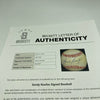 Sandy Koufax Signed Official National League Baseball Beckett COA