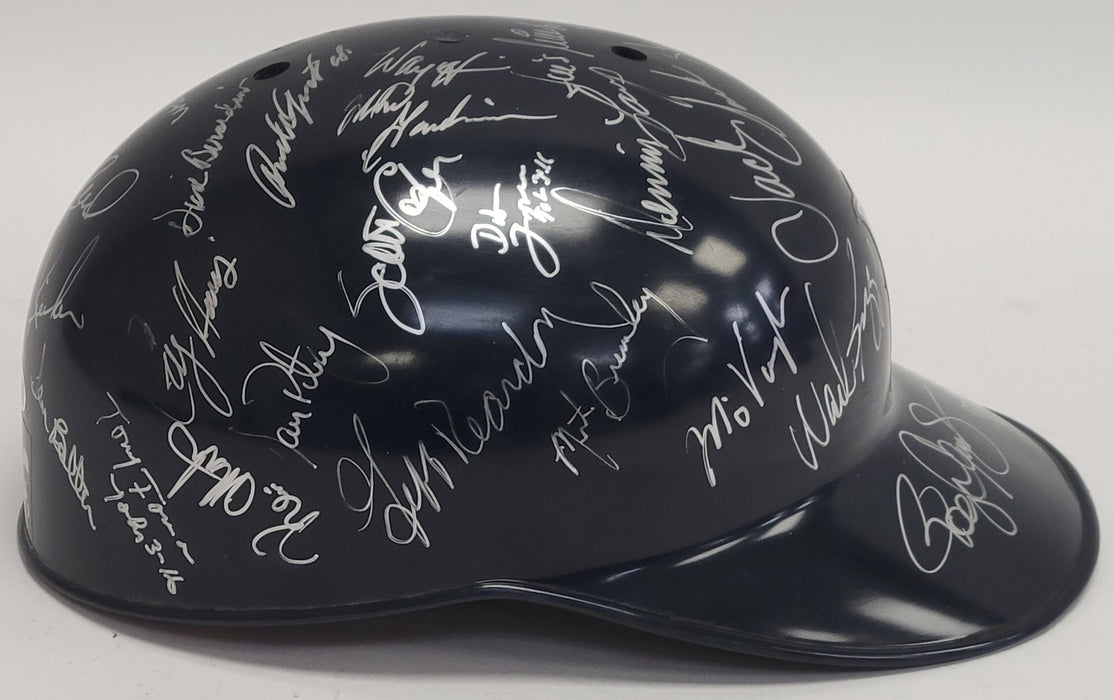1991 Boston Red Sox Team Signed Game Helmet Roger Clemens Wade Boggs JSA COA