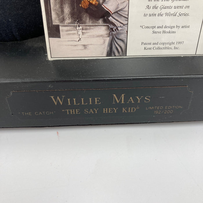Willie Mays Original Hands Sculpture 1954 World Series "The Catch" With COA