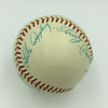 Jesse Haines & Earle Combs 1970 Hall Of Fame Induction Signed Baseball JSA COA