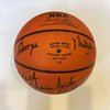 Wilt Chamberlain Bill Russell HOF Legendary Centers Signed Basketball JSA COA