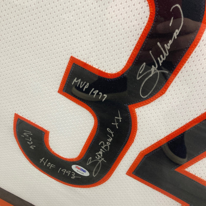 Walter Payton Signed Heavily Inscribed STATS Chicago Bears Jersey PSA DNA COA