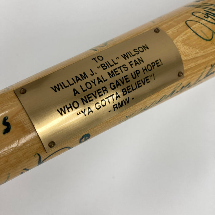 1986 New York Mets W.S. Champs Team Signed Baseball Bat 37 Signatures JSA COA