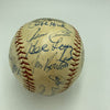 1962 New York Yankees W.S. Champs Team Signed Baseball Mickey Mantle JSA COA