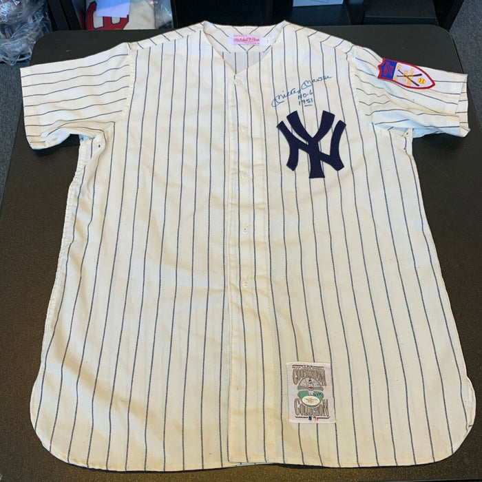 Beautiful Mickey Mantle No. 6 Signed Inscribed NY Yankees Rookie Jersey JSA COA