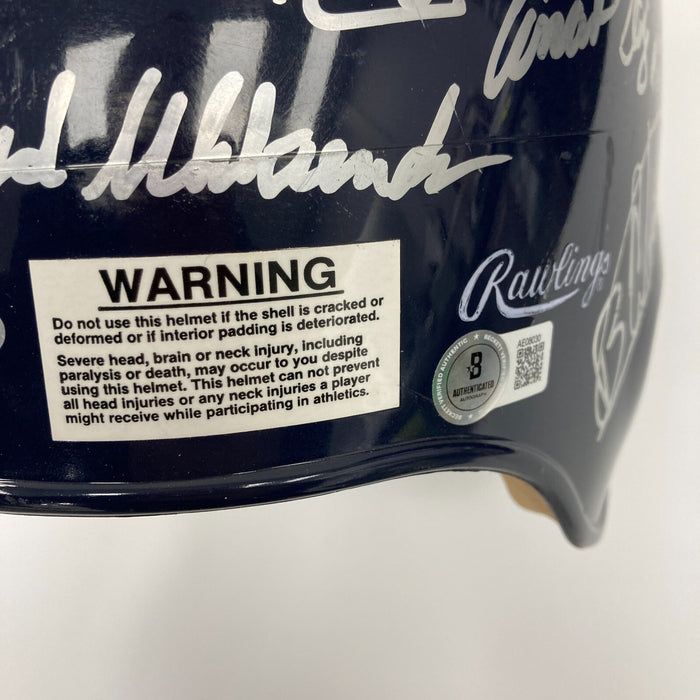 2000 Cleveland Indians Team Signed Game Helmet Manny Ramirez Jim Thome Beckett