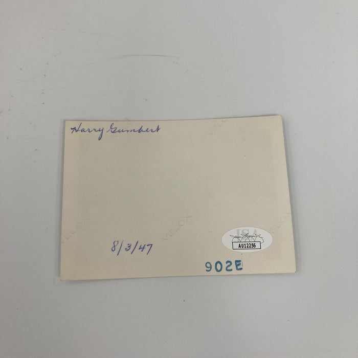 Harry Gumbert Signed Original 1946 Snapshot Photo Cincinnati Reds JSA COA