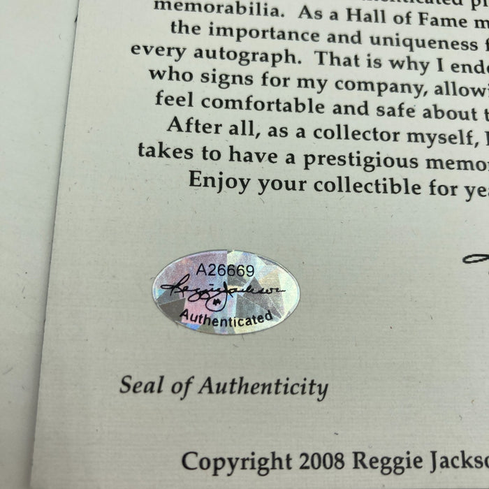 Joe Morgan Signed Heavily Inscribed Career STAT Baseball Reggie Jackson COA