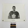 Ed Joyal Signed 1960's Toronto Maple Leafs Team Issued Photo JSA COA