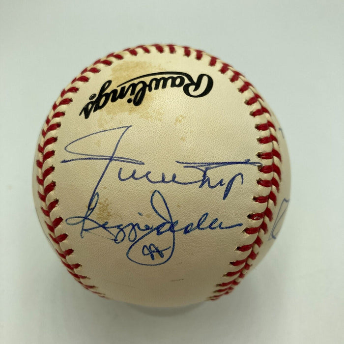 Mickey Mantle Willie Mays Aaron 500 Home Run Signed Baseball PSA DNA Auto 9