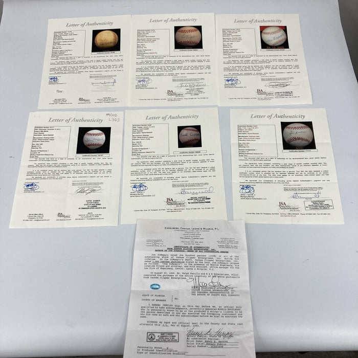 1950 New York Yankees WS Champs Team Signed Baseball Collection 35 Balls JSA COA