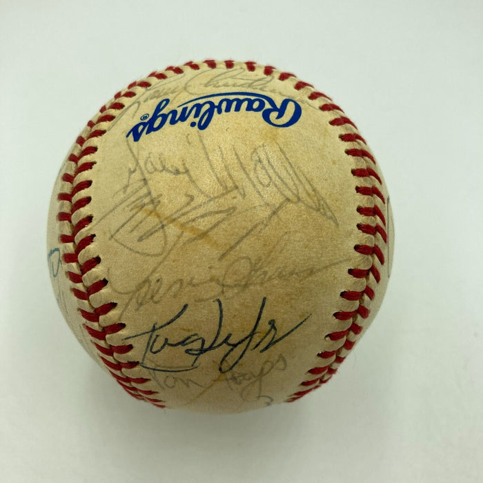 1983 Philadelphia Phillies NL Champs Team Signed World Series Baseball JSA COA