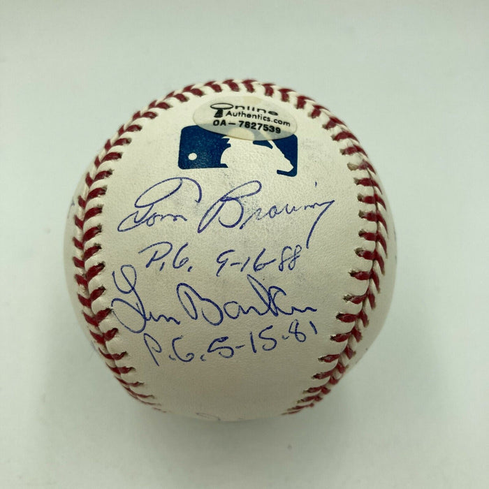 Sandy Koufax Randy Johnson Perfect Game Pitchers Signed Baseball 11 Sigs JSA COA