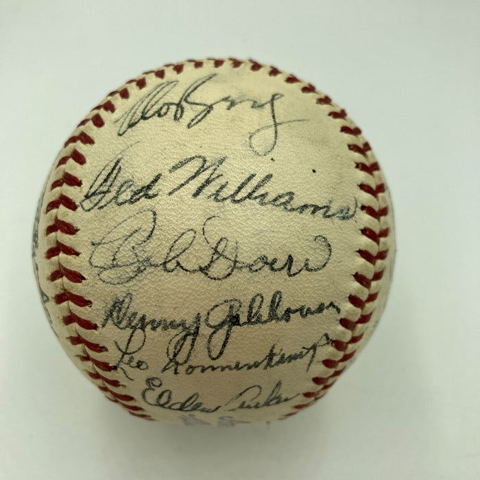 Ted Williams Rookie 1939 Boston Red Sox Team Signed Baseball Jimmie Foxx JSA COA