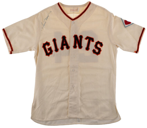 Willie Mays Signed 1951 New York Giants Mitchell & Ness Jersey JSA COA