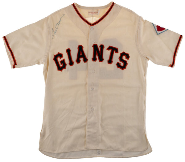 Willie Mays Signed 1951 New York Giants Mitchell & Ness Jersey JSA COA
