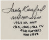 The Finest Sandy Koufax Signed Heavily Inscribed STATS Dodgers Jersey Fanatics