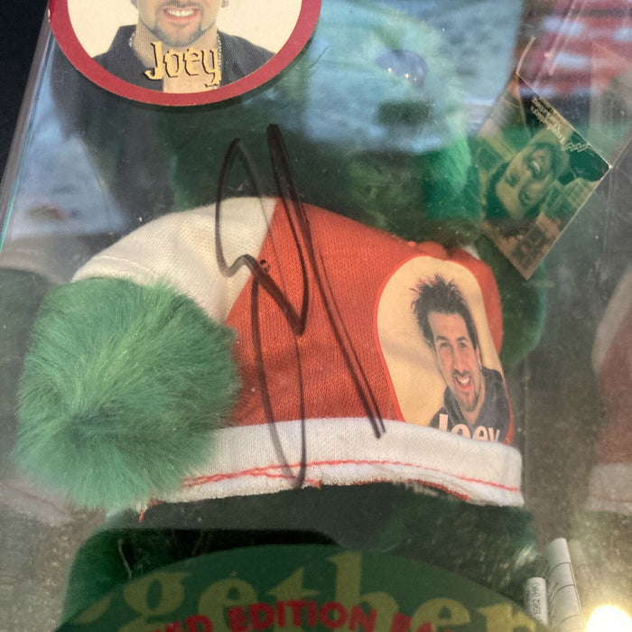 NSYNC Joey Fatone Signed Bear Figure With JSA COA