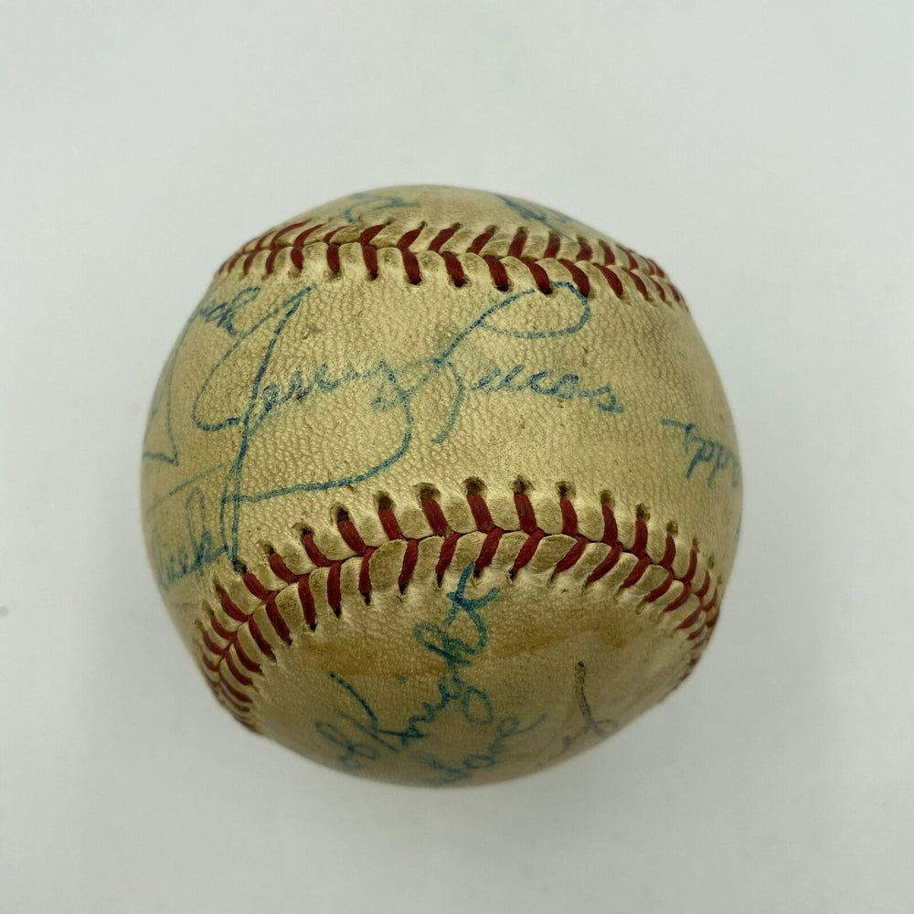 1961 Ohio State Buckeyes Champs Signed Baseball Bob Knight John Havlicek JSA