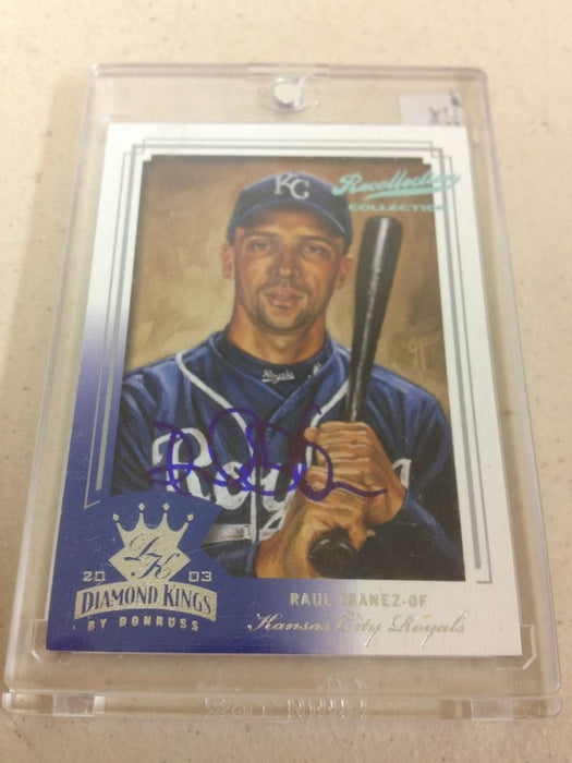 2003 DONRUSS DIAMOND KINGS CROWNING MOMENT RAUL IBANEZ AUTO AUTOGRAPH 1/1 RARE
