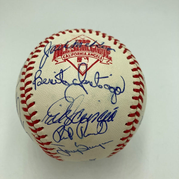 1989 All Star Game Team Signed Baseball Tony Gwynn Ozzie Smith