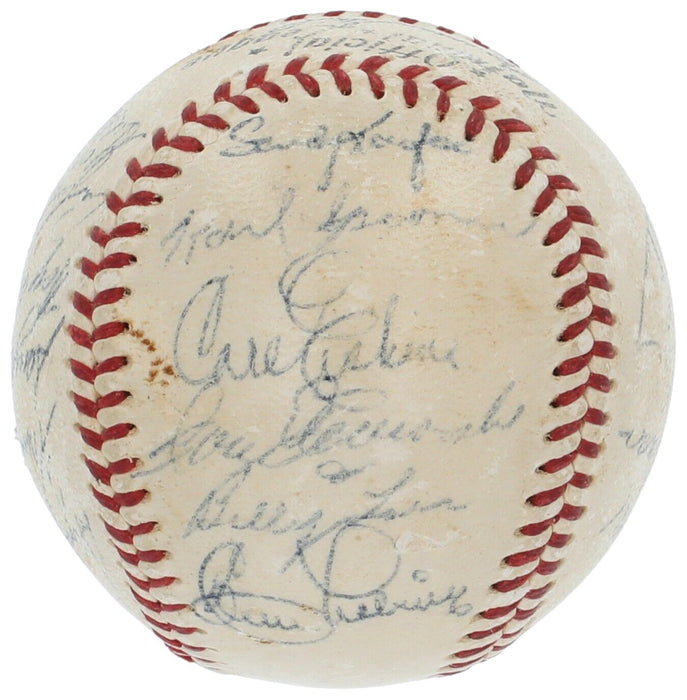 1955 Brooklyn Dodgers W.S. Champs Team Signed Baseball Jackie Robinson JSA COA